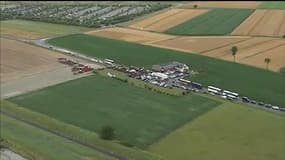 Les images aériennes du blocus au Mont Saint-Michel