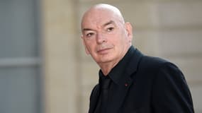Jean Nouvel, architecte concepteur de la Philharmonie de Paris, sur le perron de l’Élysée le 23 juin 2014.
