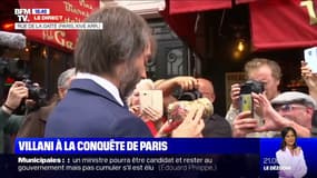 Cédric Villani est arrivé rue de la Gaîté, où il devrait annoncer sa candidature à la mairie de Paris