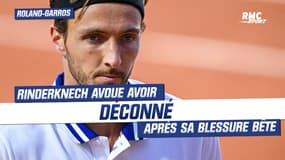 Roland-Garros : "J'ai déconné" avoue Rinderknech après son abandon sur une blessure bête