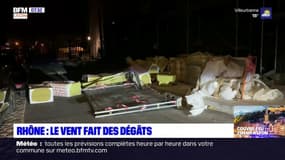 Rhône: les fortes rafales de vent ont fait quelques dégâts la nuit dernière