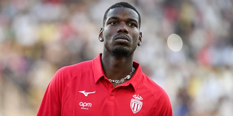 Paul Pogba avec Monaco le 8 août 2025