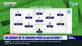 OM: un groupe de 18 joueurs pour aller au bout?