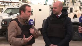 Sébastien Lecornu et Jean-Noël Barrot au Liban ce 31 décembre 2024.