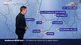 Météo Rhône: une baisse des températures ce dimanche, jusqu'à 22°c à Lyon