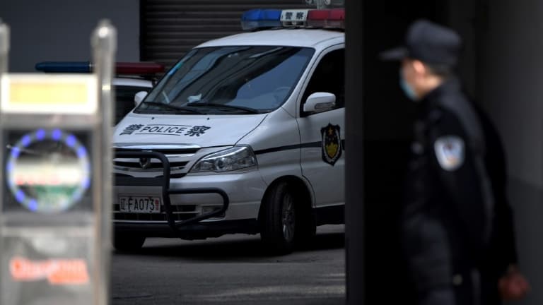 La police en Chine (illustration)