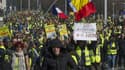Des gilets jaunes manifestent à Clermont-Ferrand le 23 février 2019
