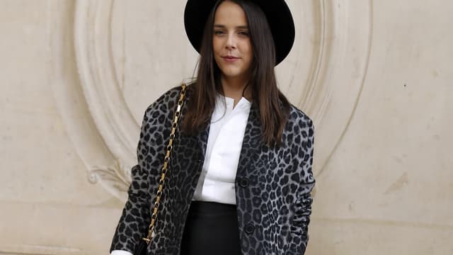 Pauline Ducruet avant le défilé Dior à Paris
