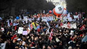 Manifestation contre la réforme des retraites, le 16 février 2023 à Paris