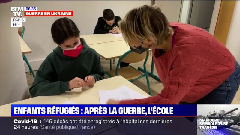Réfugiés en France, des centaines d'enfants ukrainiens ont fait leur rentrée