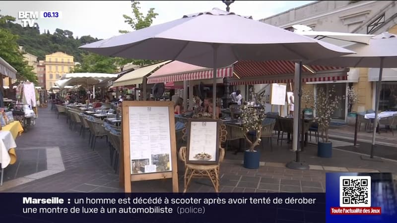 À Nice, les terrasses des restaurants désertées par les clients à cause de la chaleur