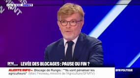 Marc Fesneau "condamne les violences" et estime que "les agriculteurs doivent pouvoir exprimer leurs revendications mais pas au prix du blocus de Paris"