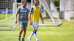 Bruno Labbadia et Lucas Tousart