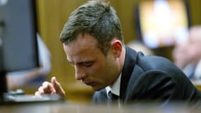 Oscar Pistorius au cours de l'audience du 7 avril 2014