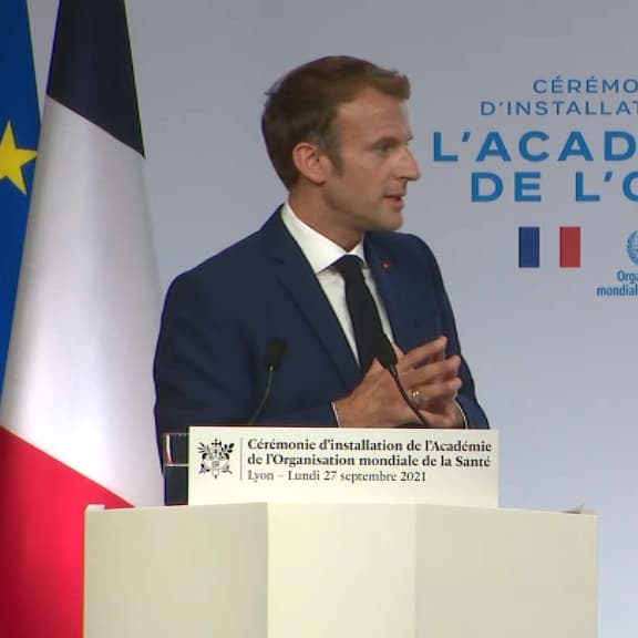 EN DIRECT - Emmanuel Macron à Lyon pour l'installation de l'Académie de l'OMS