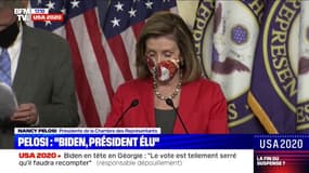 Nancy Pelosi: "Ce matin il est clair que le président Biden l'emportera"