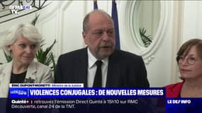 Éric Dupond-Moretti annonce la "création d'un pôle 'violences intrafamiliales' dans tous les tribunaux de France"