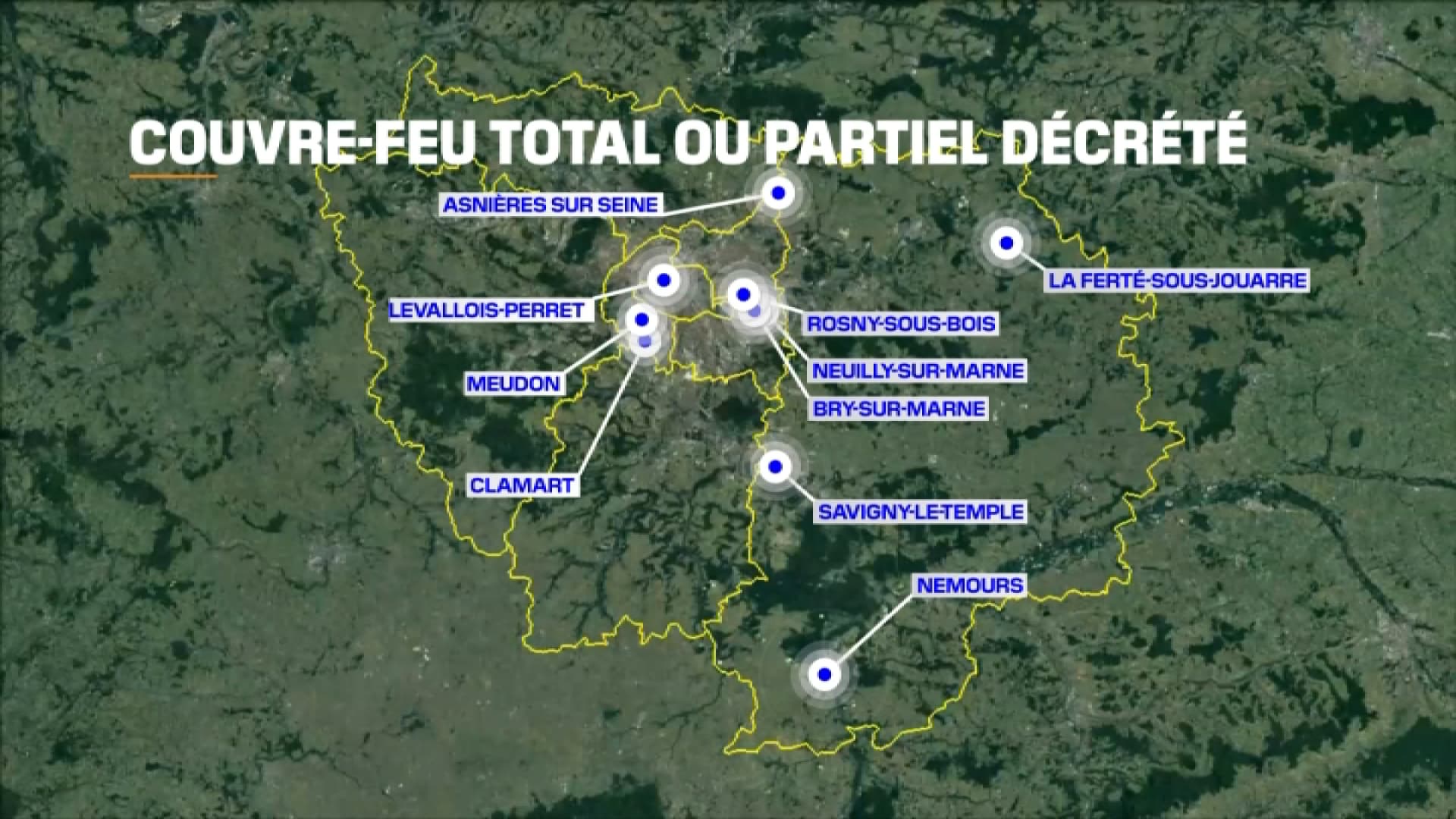 Au moins dix villes en Île-de-France ont mis en place un couvre-feu ce vendredi soir.