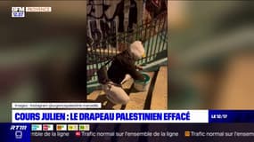 Marseille: le drapeau de la Palestine peint sur les escaliers du Cours Julien a été recouvert