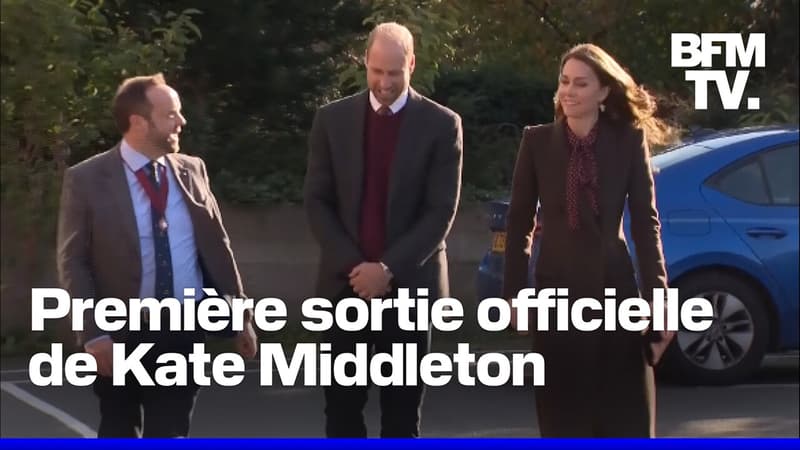 Regarder la vidéo  Kate Middleton fait sa première visite officielle depuis la fin de sa chimiothérapie  