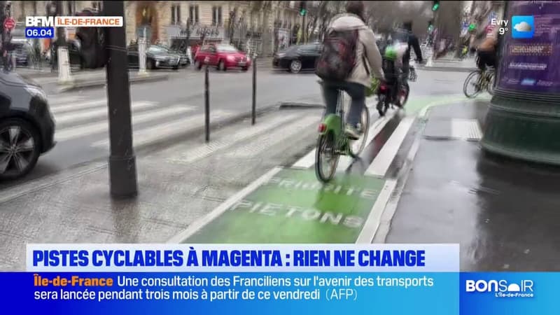 Piste cyclable à Magenta: une cohabitation à haut risque entre piéton et vélo