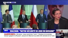 Story 1 :  Macron, "notre sécurité se joue en Ukraine"  - 15/03