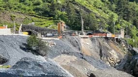 Les travaux du tunnel de Tende