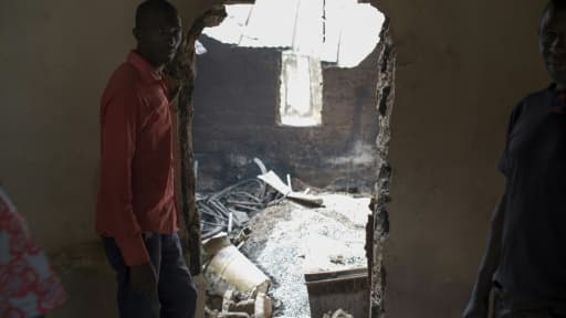 Une maison détruite à Bakin Kogi, au Nigeria, le 24 février 2017 Une maison détruite à Bakin Kogi, au Nigeria, le 24 février 2017