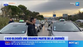Mobilisation des taxis dans les Bouches-du-Rhône: l'A50 bloquée une grande partie de la journée