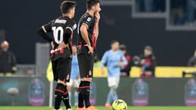 Olivier Giroud lors de Lazio-Milan