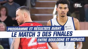 Betclic Elite : Boulogne - Monaco, programme et résultats avant le match 3 des Finales