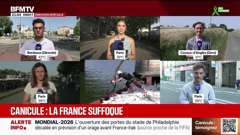 Canicule : la France suffoque - 22/06
