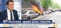 Voiture de police incendiée à Paris: "C'est une tentative de meurtre, d'homicide volontaire", Florian Philippot