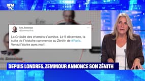 Depuis Londres, Éric Zemmour annonce son Zénith - 19/11