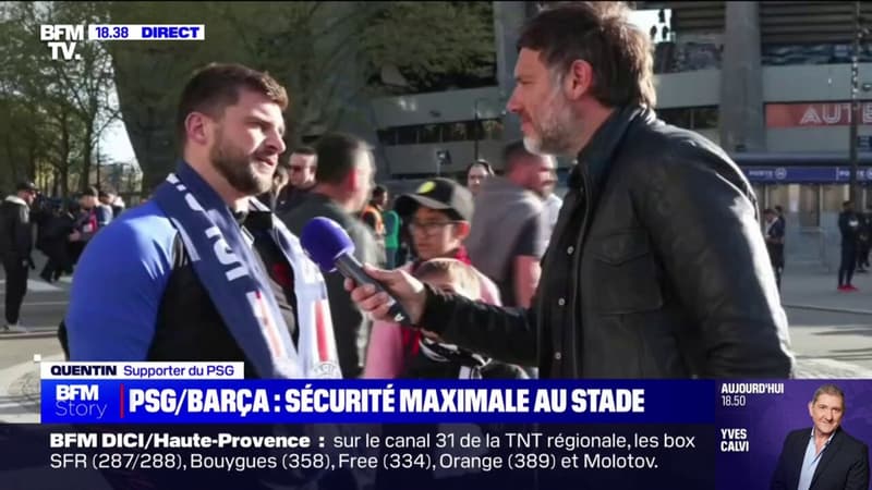PSG-Barça: ce supporter trouve le dispositif de sécurité 