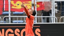 Eli Junior Kroupi avec Lorient le 26 avril 2025