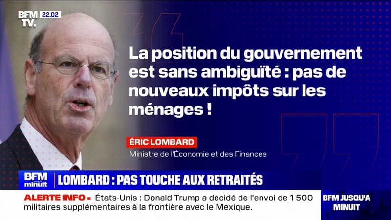 Contribution des retraités: Éric Lombard repousse l'idée de 