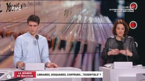 Le monde de Macron: Librairies, disquaires, coiffeurs... "essentiels" ? - 19/03