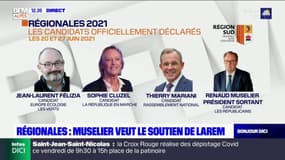 Régionales: les candidats officiellement déclarés