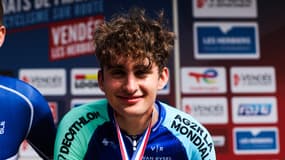Paul Seixas à l’issue de sa troisième place sur le contre-la-montre des championnats de France, le 26 juin 2025
