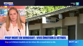 Veynes: vive émotion après la mort en wingsuit d'un professeur d'EPS