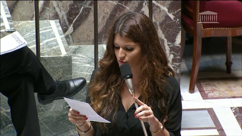Marlène Schiappa, la secrétaire d'Etat chargée de l'Egalité entre les femmes et les hommes, à l'Assemblée nationale le 5 juillet 2017.