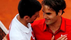 Roger Federer et Novak Djokovic