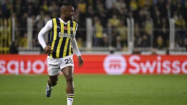 Michy Batshuayi lors de Fenerbahçe-Union Saint-Gilloise (0-1, Ligue Europa), le 14 mars 2024