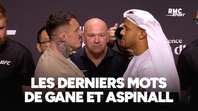 Les derniers mots de Gane et Aspinall avant leur combat