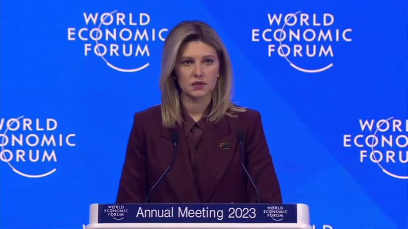 Suivez en direct l'intervention d'Olena Zelenska au forum de Davos