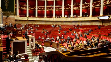 L'hémicycle de l'Assemblée nationale le 21 octobre lors des débats sur le budget 2025 