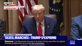 Droits de douane américains: "Nous faisons ce que nous aurions dû faire déjà il y a de nombreuses années", estime Donald Trump