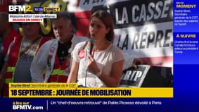 Grève du 18 septembre: "Nous ne sommes pas violents et nous sommes déterminés", assure Sophie Binet
