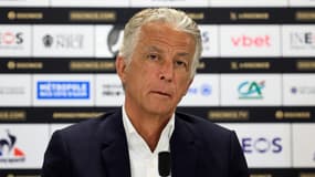 Jean-Pierre Rivère en conférence de presse avec l'OGC Nice - le 28/06/2024